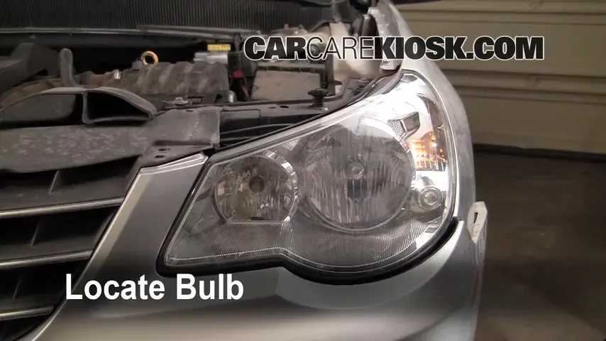 2007 Chrysler Sebring Limited 2.4L 4 Cyl. Lights Highbeam (replace bulb)
